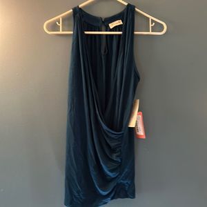 Loveapella Wrap Front Sleeveless Top Teal Women’s Size Medium (6-8)